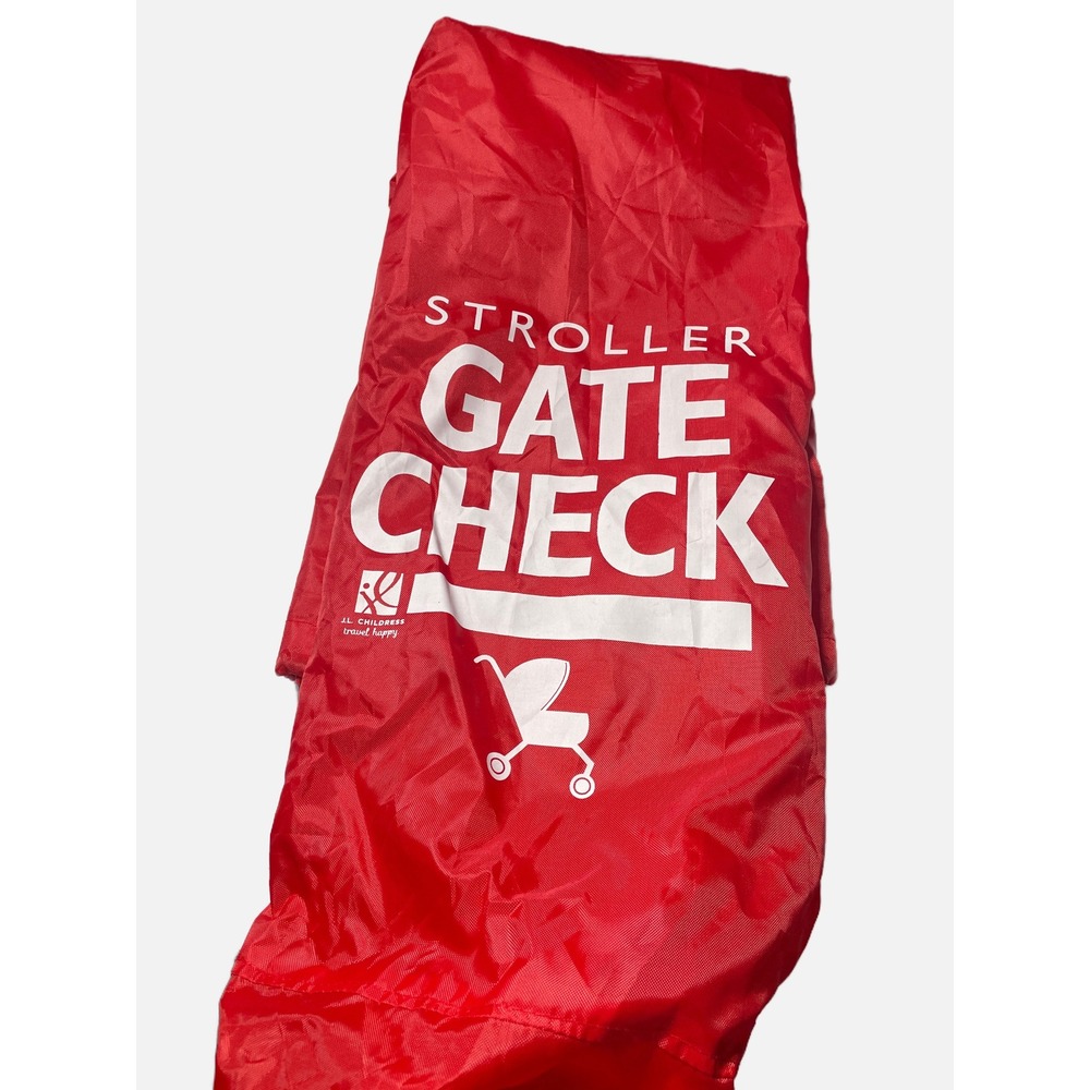 J.L. Childress Stroller Gate Check Bag Red Travel Accessory Air Travel Gear